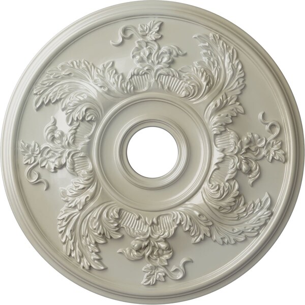 Ekena Millwork Acanthus Twist Ceiling Medallion (Canopies up to 8 3/8"), 23 5/8"OD x 4 5/8"ID x 1 7/8"P, Flash Blue CM23ACFBS - main